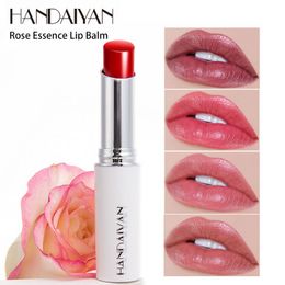 handaiyan Natural rose essence lip gloss moisturizing repair relieve dry chapped lipbalm MSDS Certified 8 colors for option