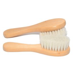 15cm Long handle Wooden cleaning brushes wood wool Bath brush Wash your hair A216184