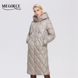 MIEGOFCE Winter Ladies Jacket Lengthened Style Women Padded Parka Thickened Warm Cotton Coat D21845 211013