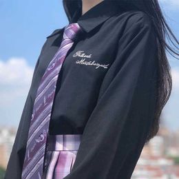 Women's blouse JK uniform shirt female autumn style college loose sweet fresh little girl student long-sleeved kawaii 210526