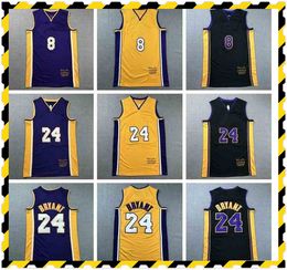 Mens Black Retirement Recordative Edition Basketball Jerseys Authentic Stitched Los Angele Mamba Jersey With Real Tags