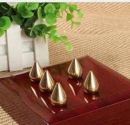 2021 Water Drop Shape Incense Stick Holder Brass Small Censer Accessories Mini Copper Incense Stick Holder Home Decor