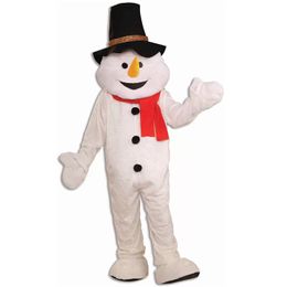 Halloween Lovely Snowman Mascot Costume High quality Cartoon Snow man theme character Christmas Carnival Adults Birthday Party Fancy Outfit