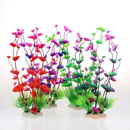 24cm 4Color Underwater Artificial Aquatic Plant Ornaments Aquarium Fish Tank Green Water Grass Decor Landscape Decoration