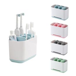 Storage Boxes & Bins 1pcs Toothbrush Toothpaste Holder Case Shaving Makeup Brush Electric Organiser Stand Bathroom Accessories Box