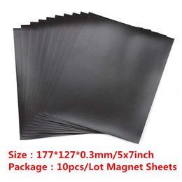 Rubber Magnet Sheets 10PCS/SET 7x5inch Used To Store And Organise All Of Your Metal Cutting Dies On Single Side DIY Tools 210702