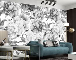 Simple Retro Flower 3d Wallpaper Home Improvement Waterproof Antifouling Living Room Bedroom Kitchen Painting Mural Wallpapers