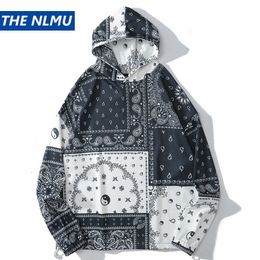 paisley patchwork moletom com capuz