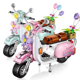 LOZ 1117 1197 Mini Building Blocks Motorcycle Sheep Vehicle Assemable Kids Educational Toys for Children Creator Toys Girls Q0624