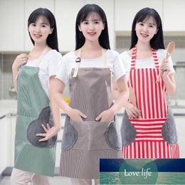 Aprons Hand Wipe Apron Waterproof And Oil Proof Kitchen Cooking Waist Storage Cleaning1