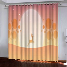 European Style 3D Blackout Curtain Creative abstract Photo Curtains For Living Room Bedroom Window Drapes Home Decor