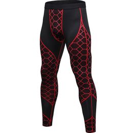 New Summer Fitness Tights Sporstwear Sweat Pants Gyms Compression Trousers Fitness Leggings Men Quick Dry Joggers Pants 210421