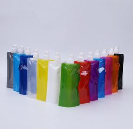 Portable Ultralight Foldable Water Bags Soft Flask Bottle Outdoor Sport Hiking Camping Water Bag Capacity 480ml-500ml