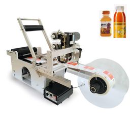 Factory Price Semi Automatic Labeling Machine Electric Round Bottle Labeller Adhesive Sticker Label Packing Machine