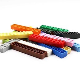 100 Pieces Bricks 2x10 Building Blocks Set Accessory Compatible With 3006 City Friend Replace Parts Toys for Kids Boys Girl Q0624