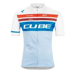 Pro Team CUBE Cycling Jersey Mens Summer quick dry Sports Uniform Mountain Bike Shirts Road Bicycle Tops Racing Clothing Outdoor Sportswear Y21041277