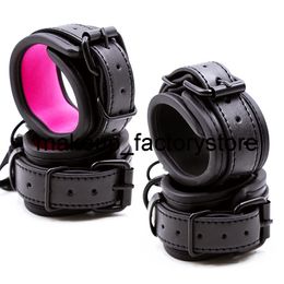 sex toy massager Massage Sexy Adjustable Leather Handcuffs For Sex Toys Women Couples Hang Buckle Link Bondage Slave Restraints Exotic Accessories