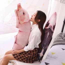 Simulated Big Long Pig Plush Pillow Stuffed Animals Pillows Kids Adults Pets Bolster Funny Sofa Bed Description Friend Gifts