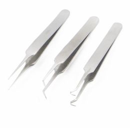 Stainless Steel Pimple Remover Blackhead Remover Curved Straight Needle Blackhead Remover Tool Cleansing Tools 3styles