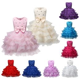 Clothing Sets party performance children's bow Princess Dress