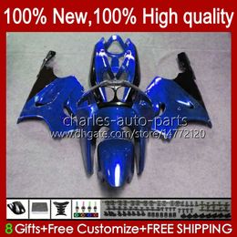 Bodywork Body For KAWASAKI NINJA ZX-750 ZX7R ZX750 ZX 7 R 96 97 98 99 2000 2001 2002 2003 28HC.101 factory blue all ZX 7R ZX 750 ZX-7R 1996 1997 1998 1999 00 01 02 03 OEM Fairing