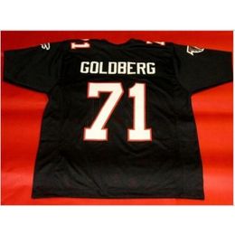 Custom 009 Youth women Vintage CUSTOM BLACK #71 BILL GOLDBERG Football Jersey size s-5XL or custom any name or number jersey