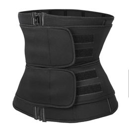 Waist trainer Slimming Belt Sauna Sweat Faja tummy shaper Shaper Trimmer Straps Modelling Shapewear body binders shaper girdle 220307