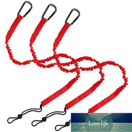 rope bungee UK - 3 Pcs Safety Bungee Tether Tool Lanyard With Carabiner Hook Adjustable Loop Nylon Rope Retractable Bungee Cord Climbing Working