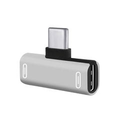 T type double Type C Jack adapter for xiaomi redmi samsung galaxy Adapter USB for listing Mobile phone accessories