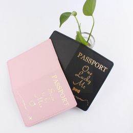 Card Holders Lover Couple Passport Cover Fashion Stamping "Soon To Be Wedding Ms." Travel Women Holder Men Accessories Gi Z7D3