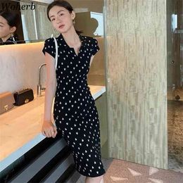 Knitted Sexy Vestidos Elegant Heart Print Black Dress Chic V-Neck Bodycon Pencil Robe Women All Match Dresses Femme 210519