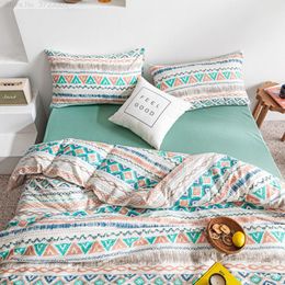 Bedding Sets Bohemian Style Green Set Fresh And Lovely Bedroom Decoration Down Quilt Cover Pillowcase Home Textile