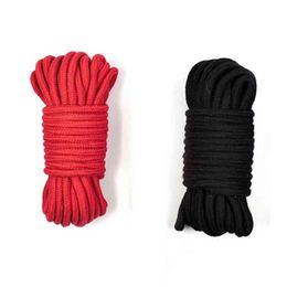 Bondages 5m/10m Cotton Rope Female Adult Sex Products Slaves BDSM Bondage Soft Restraint Slave Games Binding Cosplay Toys 1122