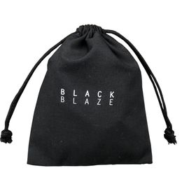 Black Cotton Jewelry Pouch 8x10cm 9x12cm 10x15cm 13x17cm pack of 50 Makeup Gift Packaging Bags