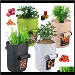 Planters Pots Supplies Patio, Lawn & Drop Delivery 2021 Plant Grow Home Potato Pot Greenhouse Vegetable Growing Bags Moisturising Jardin Vert