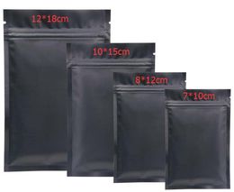 Quality Black Mylar Bags Aluminium Foil Zipper Bag for Long Term food storage and collectibles protection two side Coloured