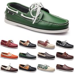 Low Fabod Bottom Casual Men Leder Sneakers Sleafers Schuhe geschnitten klassisches dreikles grünes Kleid Schuh Herren Trainer 51097 s