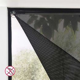 Customized Size Sunshade Window Curtain Mesh fabric with Suction cup Black Color Car Shade with Strong Suction Easy to install 211203
