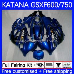 Fairings For SUZUKI KATANA Stock blue GSX600F GSXF750 GSXF 600 750 CC GSXF-600 18No.15 GSX750F 600CC 750CC 03 04 05 06 07 GSXF600 GSXF-750 2003 2004 2005 2006 2007 Body