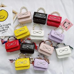 Children Mini Purse 2021 Cute Kids Scarf Pures and Bags Little Girl Small Coin Pouch Cross Body Bag Girls Party Tote