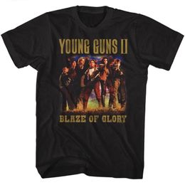 Men's T-Shirts Young Guns 2 Blaze Of Glory Group Po Adult T Shirt Classic Movie