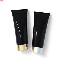 Black 200g Soft Squeeze Bottle Big Capacity 200ml Empty Cosmetic Cream Facial Cleanser Tube Shampoo Body Lotion Tubesgoods