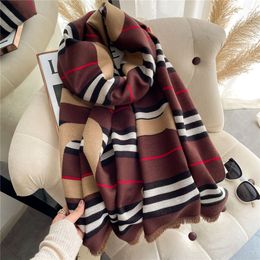 Scarf Echarpe Scarf Designer Scarves Mens Womens Oversized Colour Gradient Classic Letters Cheque Shawls and Scarfs 6 Cscarf