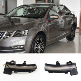 2PCS For Skoda Octavia Mk3 A7 5E Dynamic LED Turn Signal Blinker Mirror Light 2013 2014 2015 2016 2017 2018 2019