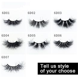 6D Mink Eyelashes 40 Styles Natural Thick False Eyelash Soft Fake Lashes Extension Makeup Beauty Tools