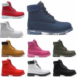 Classic Ankle Boots Designer Martin Womens Leather Shoes Mens Trainers Boot for Cowboy Yellow Military Triple Size 36-45 XX-0165