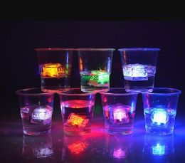 Bar Products Mini LED Party Lights Square Colour Changing ice cubes Glowing Blinking Flashing Novelty Supply