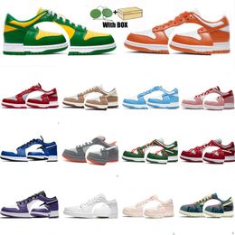 Laufschuhe Panda Low UNC Damen Herrenschuhe Top Glow Royal University Blue Sneakers Basketballschuhe Fog Team Pink Green Syracuse Sail Trainers Olive Schuhkarton-Tag