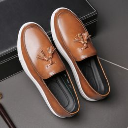 Italian Shoes Casual s Slip on Formal Luxury Shoes Dress Men Loafers Moccasins Genuine Leather Driving Shoes Big Size 4647