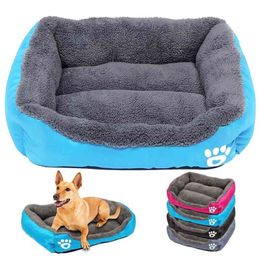 Dog Bed Small House Warm Fleece Pet Sofa Kennel Nest Puppy Cat Beds Mat For Medium s Chihuahua Cama Para Perro 210924